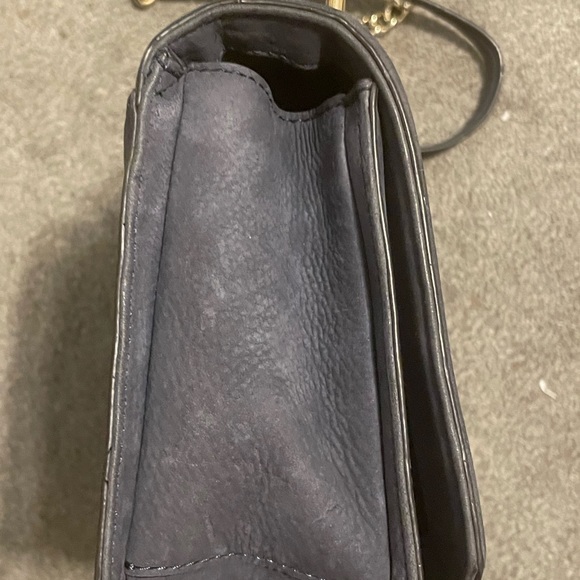 Rebecca Minkoff Navy Blue Quilted Leather Handbag - Picture 4 of 12